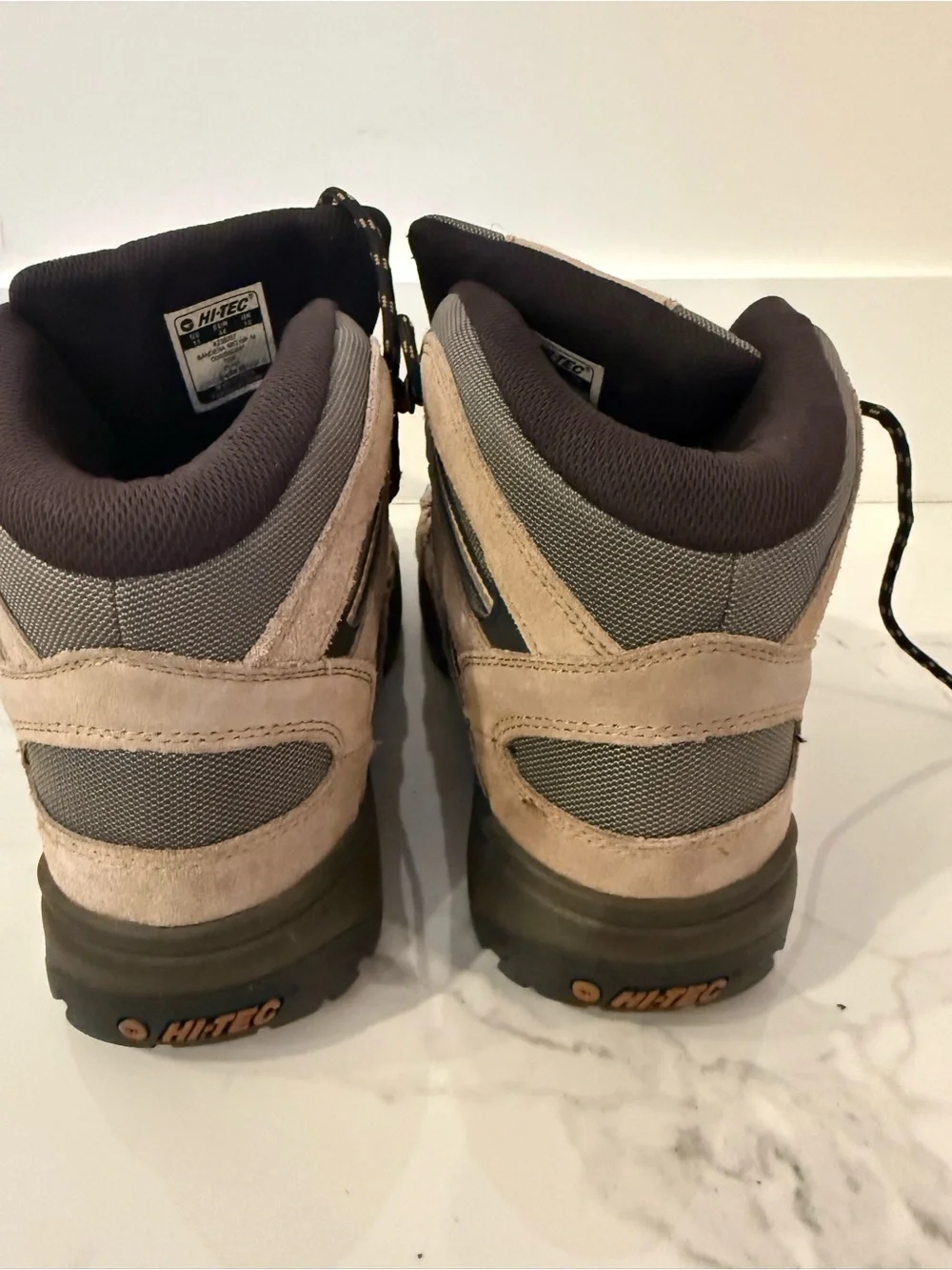 Hi-Tec Men's Tan and Black Hiking Boots